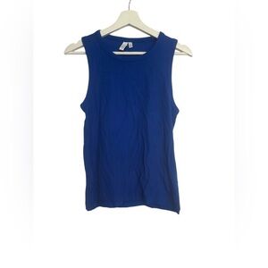 & Other Stories Ribbed knit tank top blue Size Medium